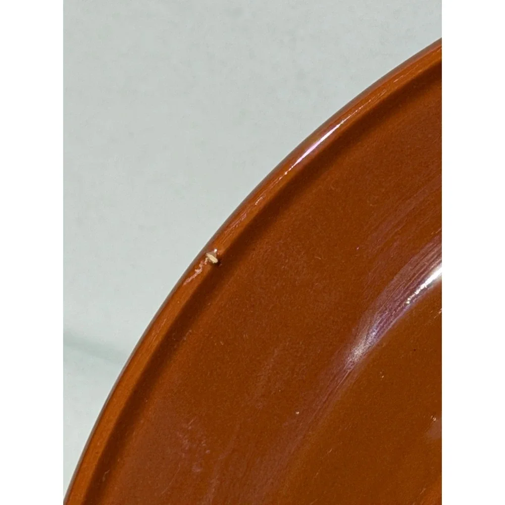 Bob Van Allen for Mikasa My Pie GX850 Terracotta Pie Plate Dish Orange Japan MCM